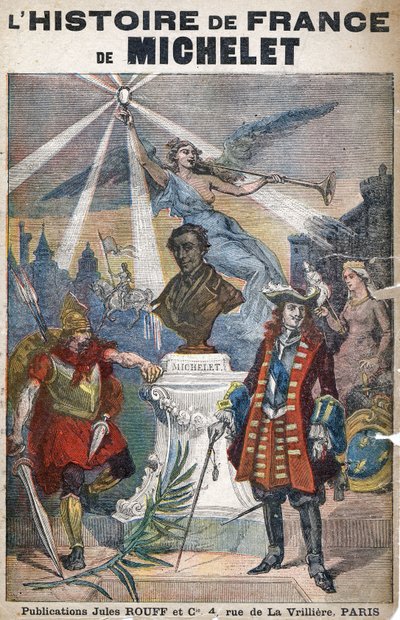 De Geschiedenis van Frankrijk, door Michelet, ca. 1900 (illustratie) door Louis Charles Bombled
