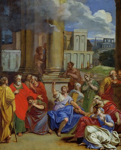 De profeet Agabus voorspelt het lijden van Sint Paulus in Jeruzalem door Louis Cheron