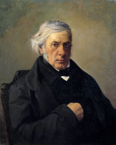 Portret van de filosoof Victor Cousin door Louis Claude Mouchot