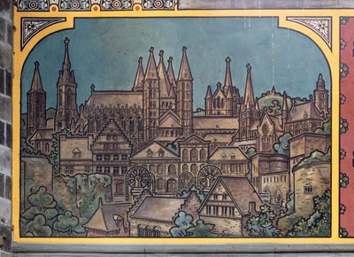 Stationsgebouw (Sint-Pietersstation). Interieur. 1912. De inkomhal. door Louis Cloquet