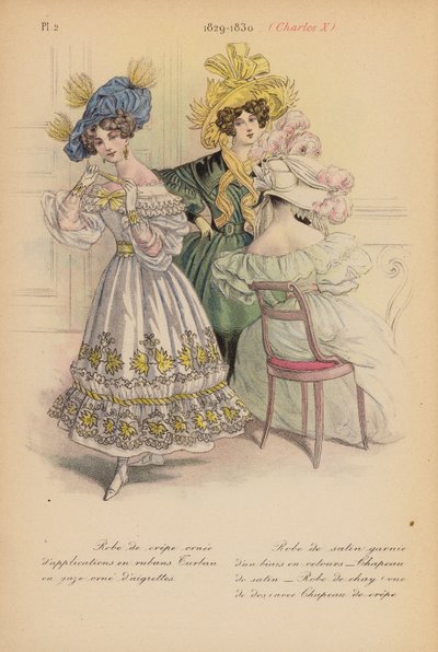 Franse mode: 1829-1830, Charles X door Louis Colas