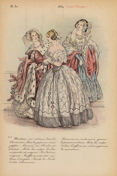 Franse mode: 1839, Louis-Philippe door Louis Colas