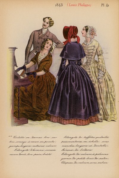 Franse mode: 1843, Louis-Philippe door Louis Colas