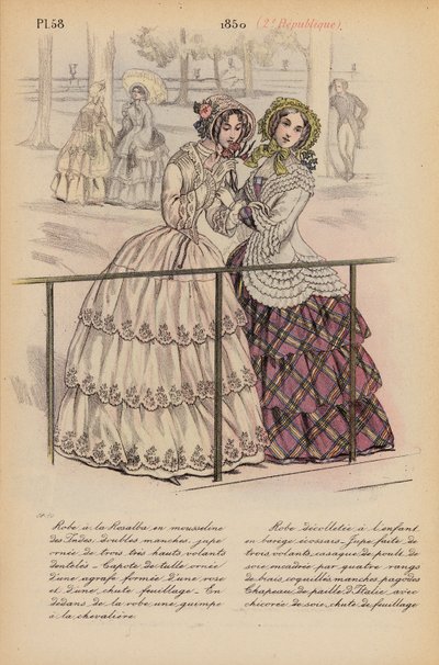 Franse mode: 1850, 2e Republiek door Louis Colas
