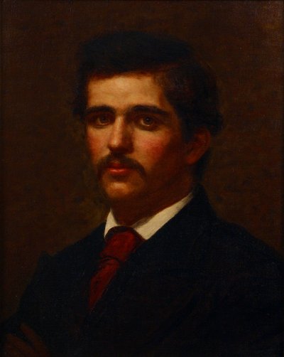 Zelfportret door Louis Comfort (attr. to) Tiffany