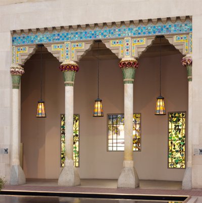 Architectonische elementen van Laurelton Hall, Oyster Bay, New York, ca. 1905 door Louis Comfort Tiffany