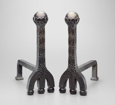 Paar vuurbokken, c.1892/1902 door Louis Comfort Tiffany