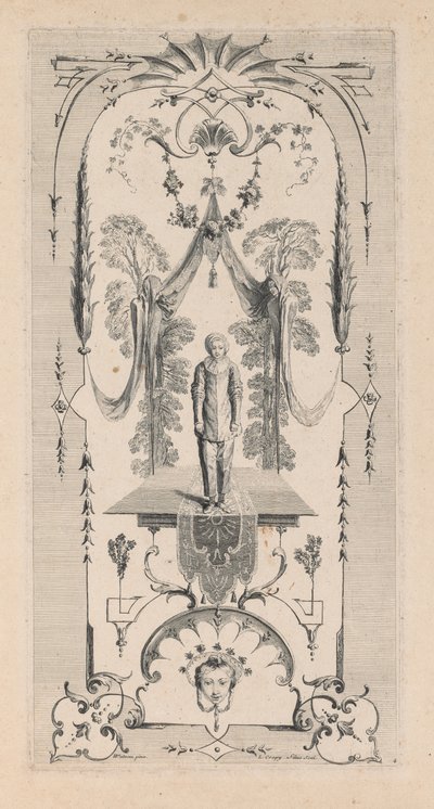 Pierrot, Arabesque door Louis Crepy