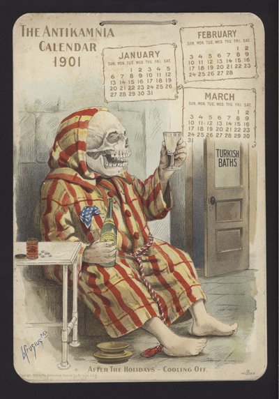 Illustratie voor Antikamnia Kalender, 1901 door Louis Crucius or Crusuius