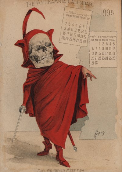 Mephistopholes, Illustratie voor Antikamnia Kalender door Louis Crucius or Crusuius