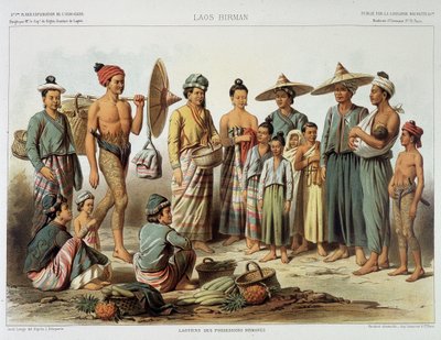 Laotiaanse bevolkingen rond 1870 in 