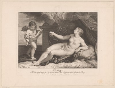Jupiter en Danaë door Louis Desplaces