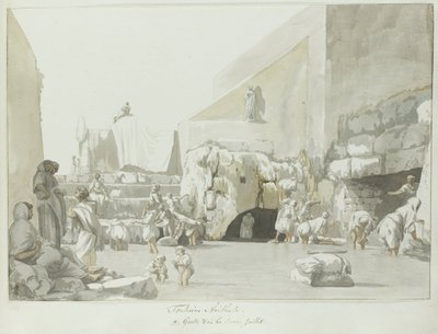 Fontein Arethuse met bron door Louis Ducros