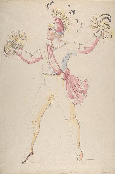 Franconi, Draaiende Vlamkegels, 1768-1810 door Louis Ducros
