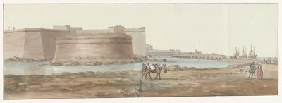 Gezicht op Gallipoli door Louis Ducros