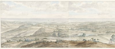 Panorama vanaf Collis Minervalis (Voyage en Italie, en Sicile et à Malte - 1778) door Louis Ducros