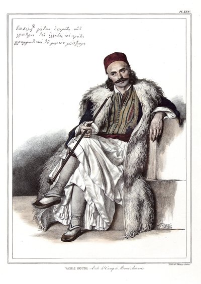 Vasili Gouda, adjudant van Marc Botzaris (1788-1823). in 