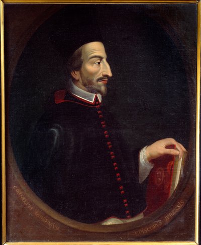 Portret van Cornelius Jansen, bekend als Jansenius door Louis Dutielt