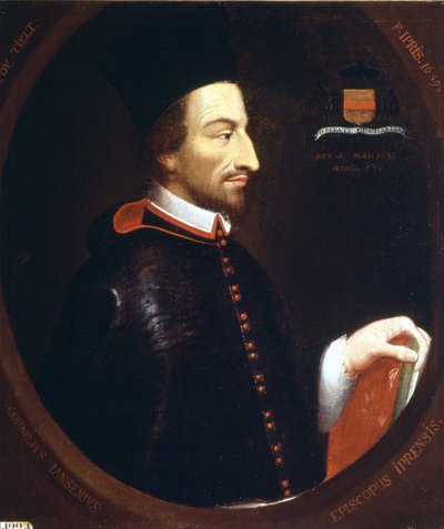Portret van Jansenius (1585 - 1638) door Louis Dutielt