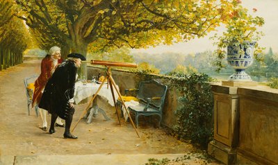 De Gluurders door Louis Emile Adan