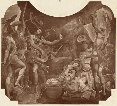 Jupiter en de Corybantes door Louis Emile Durandelle