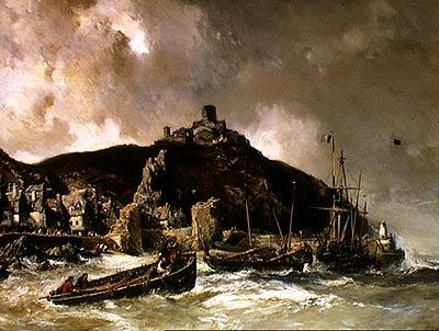 De Haven door Louis Eugene Gabriel Isabey