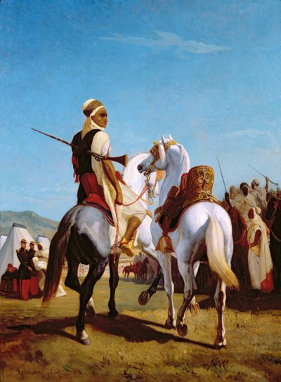Het paard van Gaada, of Het paard van onderwerping, 1864 door Louis Eugene Ginain