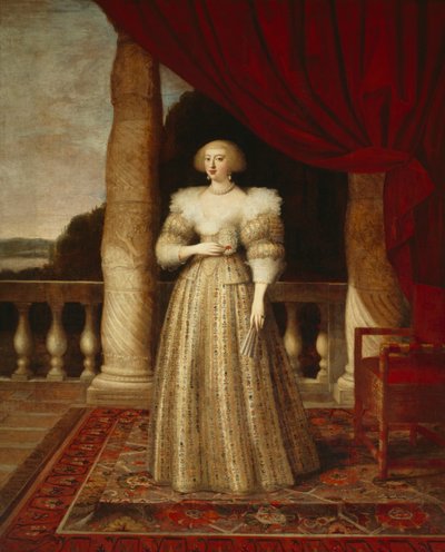 Anna van Oostenrijk door Louis Ferdinand (c.1612 89) Elle