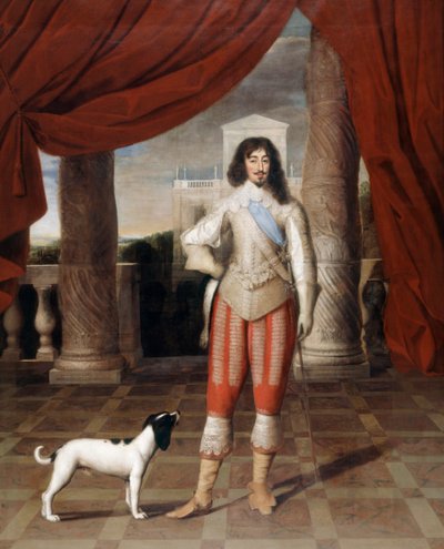 Lodewijk XIII van Frankrijk door Louis Ferdinand (c.1612 89) Elle