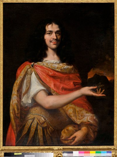 Portret van een komiek van Molière