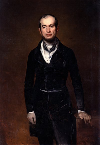 Portret van de Kamerheer Graaf Julius Zech-Burkersroda, 1841 door Louis Ferdinand von Rayski