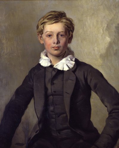 Portret van graaf Hans Haubold von Einsiedel door Louis Ferdinand von Rayski