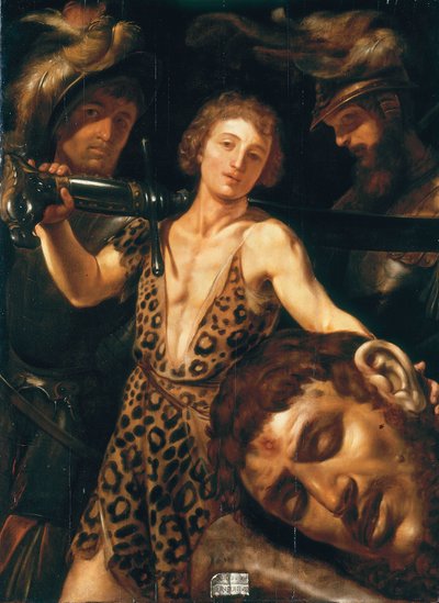 De triomf van David over Goliath door Louis Finsonius or Finson
