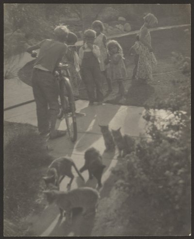 [Kinderen en katten] door Louis Fleckenstein