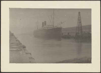 [Gedokt schip] door Louis Fleckenstein