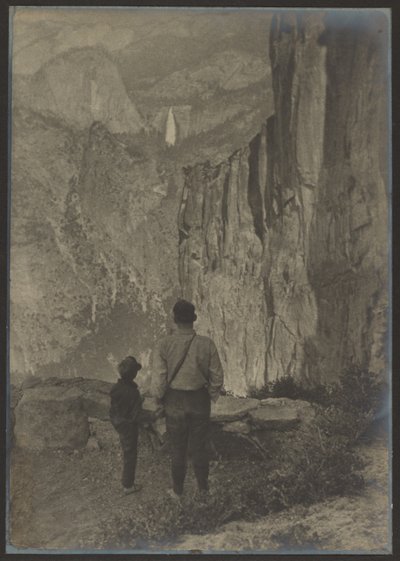 Nevada watervallen vanaf Ledge Trail, Yosemite door Louis Fleckenstein
