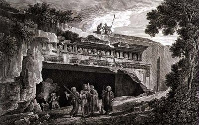 Het grafmonument van de koningen van Juda, plaat 25 uit Volume III van een 