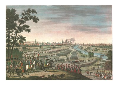 Intocht van de Fransen in Moskou, 14 september 1812, ca. 1850 door Louis Francois Couche