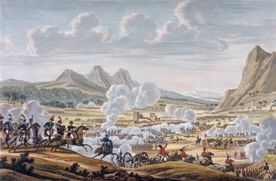 De slag bij de berg Tabor, 27 Ventôse, jaar 7, 17 februari 1799 door Louis Francois Couche