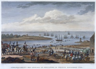 De inscheping van de Engelsen in Holland, 30 november 1799 door Louis Francois Couche