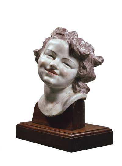 Hoofd van Lachend Kind, c. 1752 (porselein) door Louis Francois Roubillac