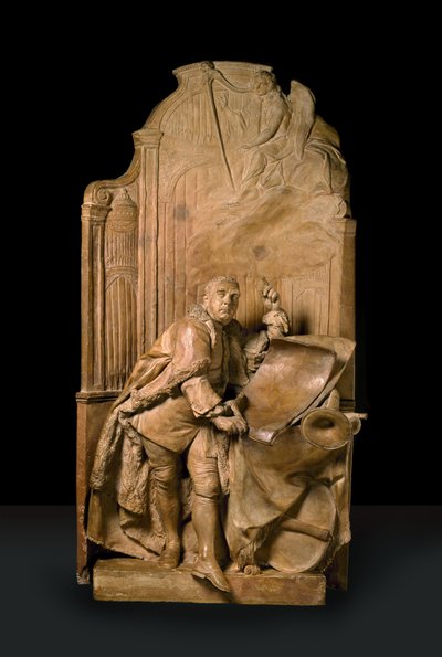 Modello voor het monument voor George Frideric Handel in Westminster Abbey door Louis Francois Roubillac