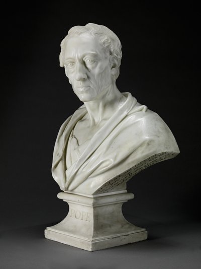 Alexander Pope (1688-1744) 1741 door Louis Francois Roubilliac