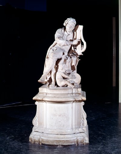 Standbeeld van George Frederic Handel door Roubiliac door Louis Francois Roubilliac