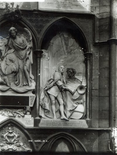 Monument voor Handel, 1762 door Louis Francois Roubilliac
