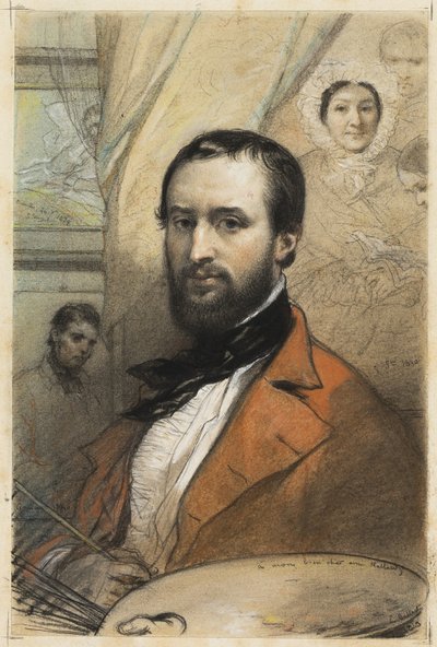 Zelfportret door Louis Gallait