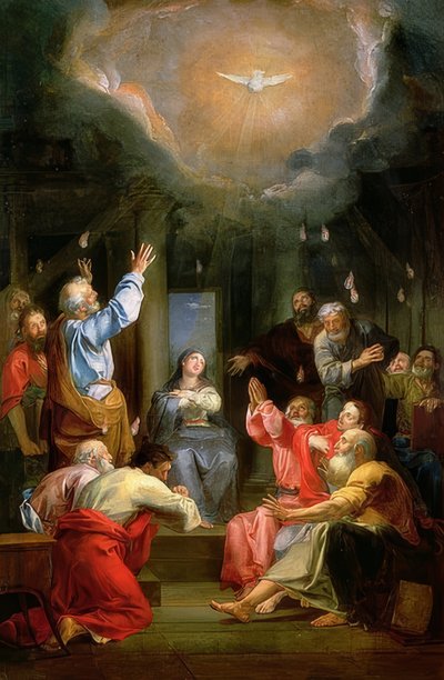 De nederdaling van de Heilige Geest (La Pentecôte) door Louis Galloche