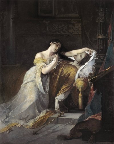 Johanna I van Castilië, genaamd Johanna de Waanzinnige, vrouw van Filips van Habsburg door Louis Galue