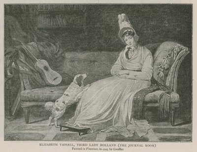 Elizabeth Vassall, derde Lady Holland door Louis Gauffier