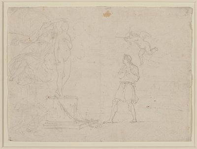 Studie voor Pygmalion en Galatea door Louis Gauffier